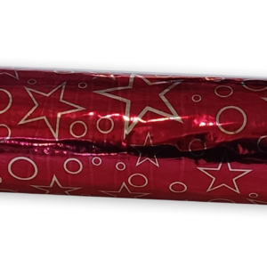 Papel Metalizado Boliestrellas Rojo